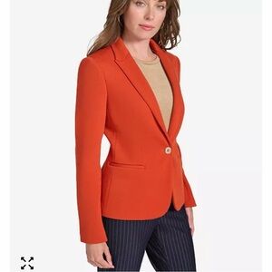 Tommy Hilfiger Women's Bold Orange Blazer